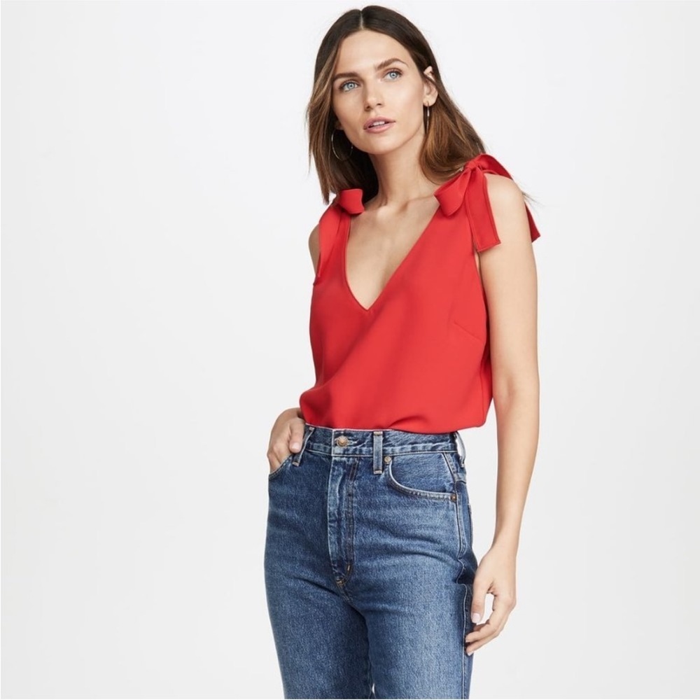 Amanda Uprichard Red Tank Top